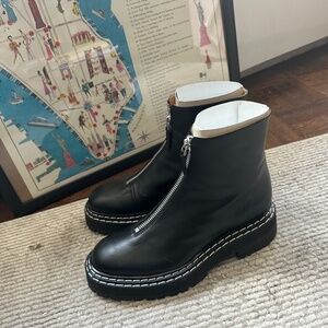 Proenza Schouler zip-up lug-sole boots